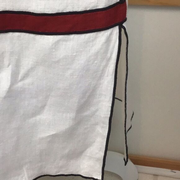 Xiao maxi linen skirt w/side slit & elastic waist - Picture 4 of 7